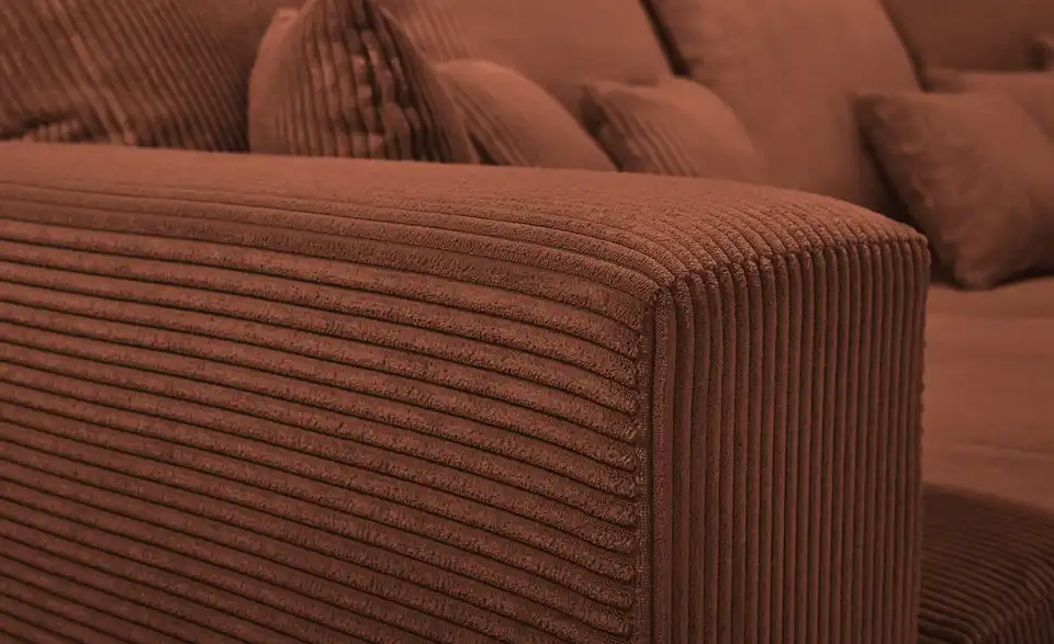 uno Bigsofa Ricardo aus Cordstoff, Detailansicht