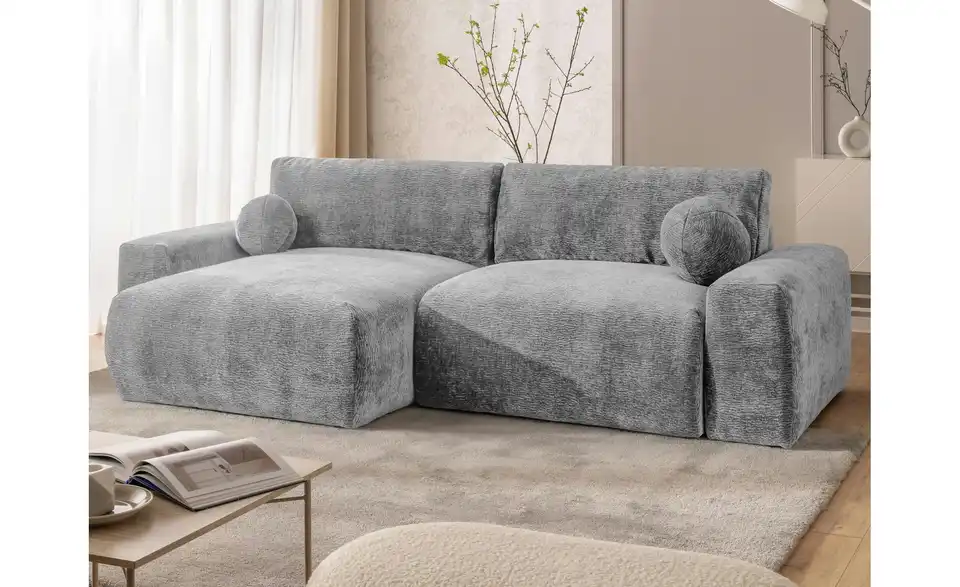 S-STYLE Ecksofa Puffy mit Schlaffunktion, in Wohnsituation