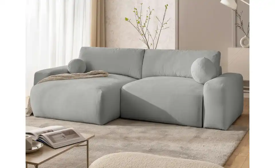 S-STYLE Ecksofa Puffy mit Schlaffunktion, in Wohnsituation