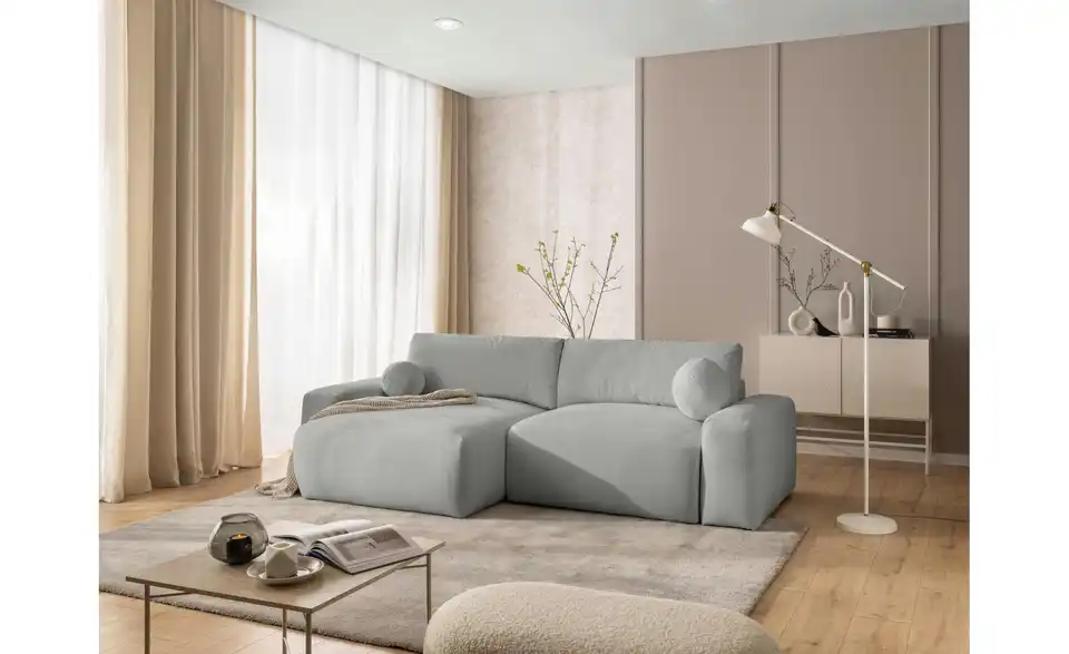 S-STYLE Ecksofa Puffy mit Schlaffunktion, in Wohnsituation