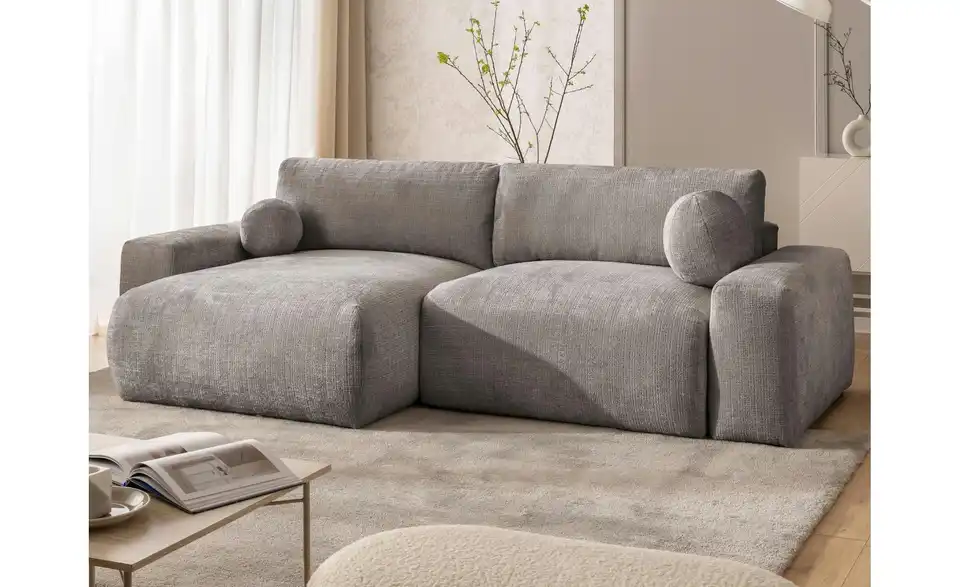 S-STYLE Ecksofa Puffy mit Schlaffunktion, in Wohnsituation
