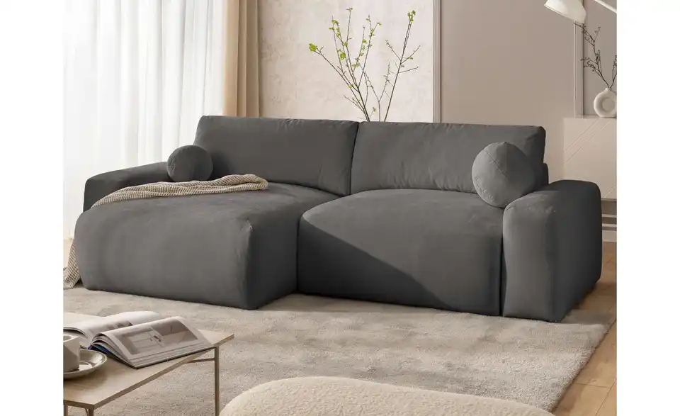 S-STYLE Ecksofa Puffy mit Schlaffunktion, in Wohnsituation