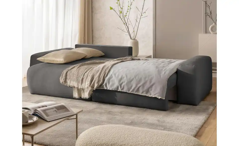 S-STYLE Ecksofa Puffy mit Schlaffunktion, Funktionsansicht