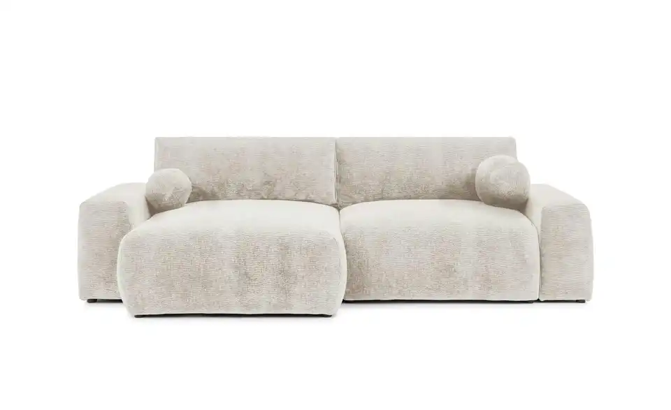 S-STYLE Ecksofa Puffy mit Schlaffunktion, Frontansicht
