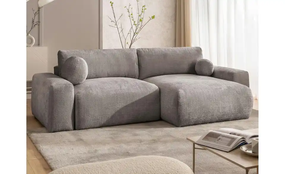 S-STYLE Ecksofa Puffy mit Schlaffunktion, in Wohnsituation
