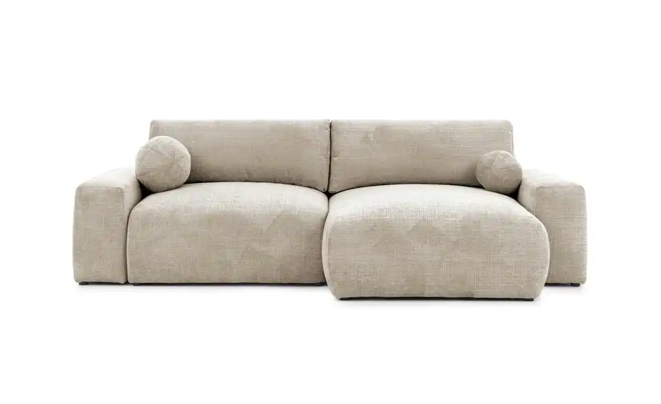 S-STYLE Ecksofa Puffy mit Schlaffunktion, Frontansicht