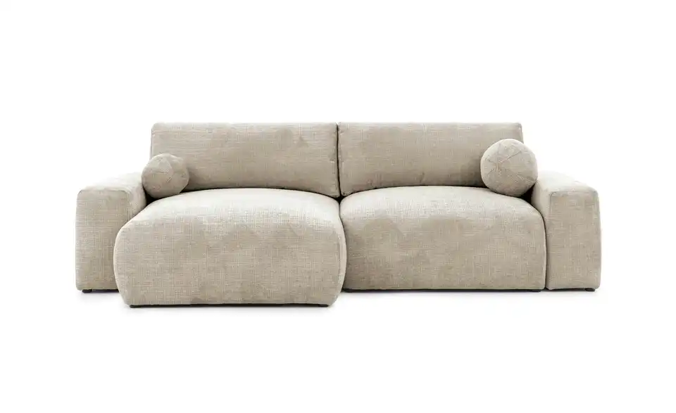 S-STYLE Ecksofa Puffy mit Schlaffunktion, Frontansicht