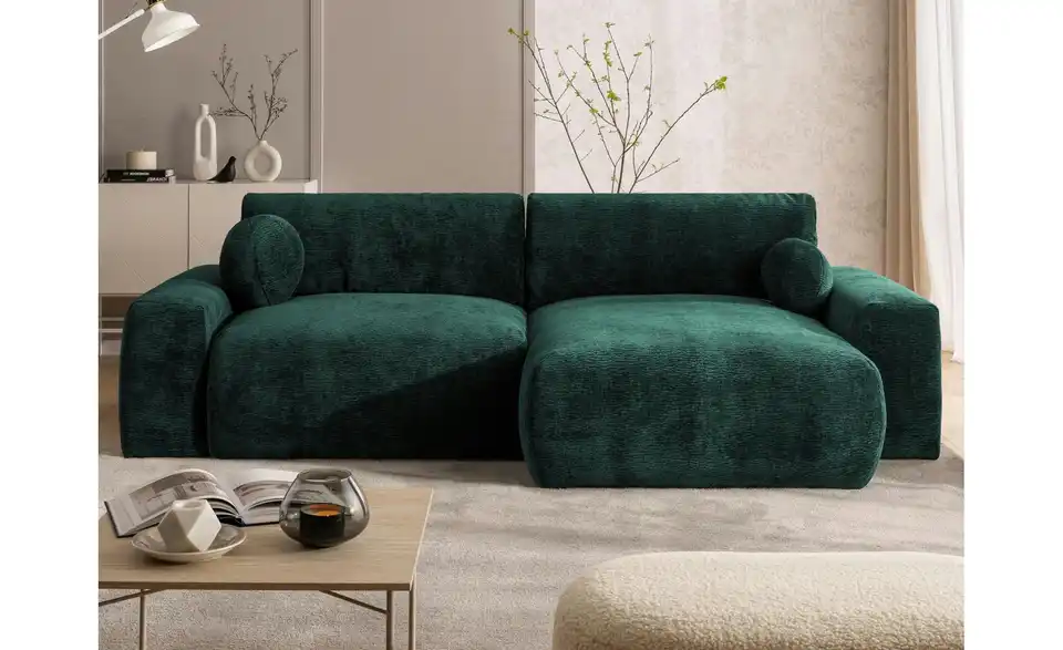 S-STYLE Ecksofa Puffy mit Schlaffunktion, in Wohnsituation