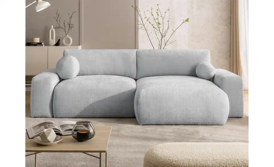 S-STYLE Ecksofa Puffy mit Schlaffunktion, in Wohnsituation