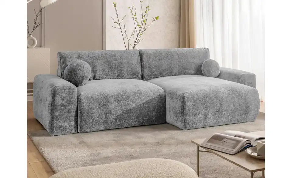 S-STYLE Ecksofa Puffy mit Schlaffunktion, in Wohnsituation