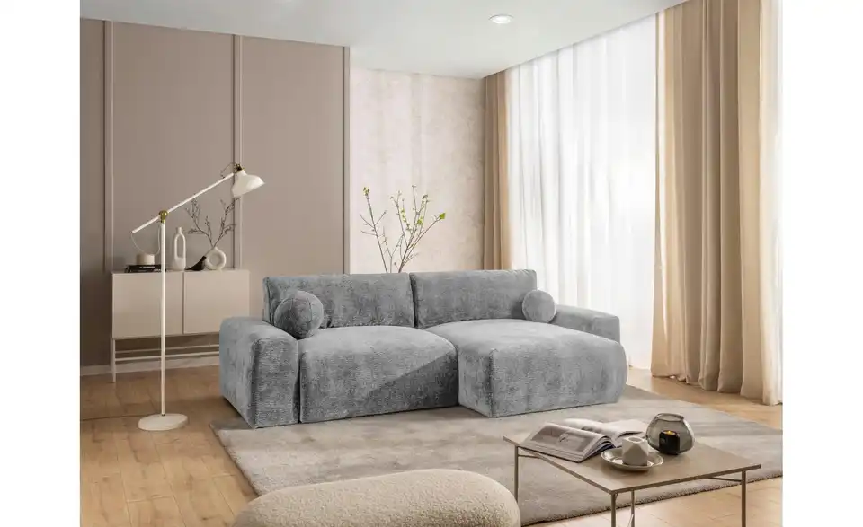 S-STYLE Ecksofa Puffy mit Schlaffunktion, in Wohnsituation
