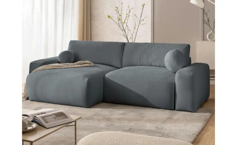 S-STYLE Ecksofa Puffy mit Schlaffunktion, in Wohnsituation