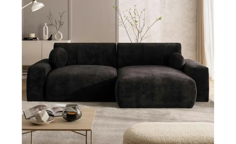 S-STYLE Ecksofa Puffy mit Schlaffunktion, in Wohnsituation