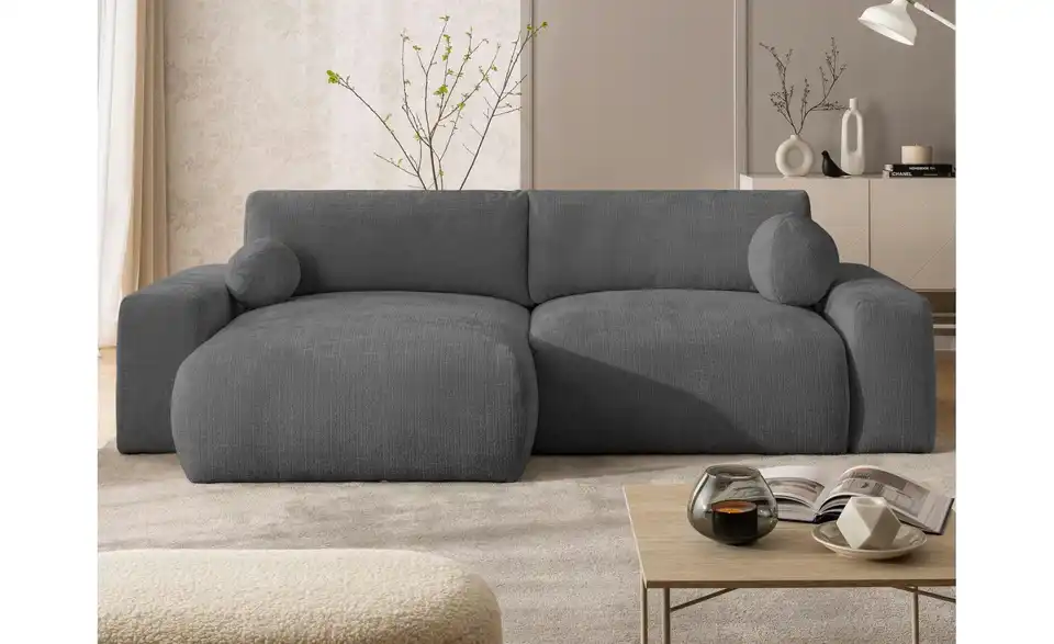 S-STYLE Ecksofa Puffy mit Schlaffunktion, in Wohnsituation