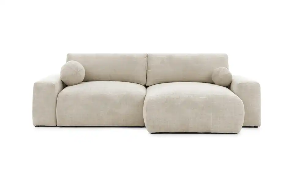 S-STYLE Ecksofa Puffy mit Schlaffunktion, Frontansicht