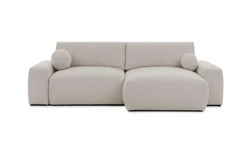S-STYLE Ecksofa Puffy mit Schlaffunktion, Frontansicht