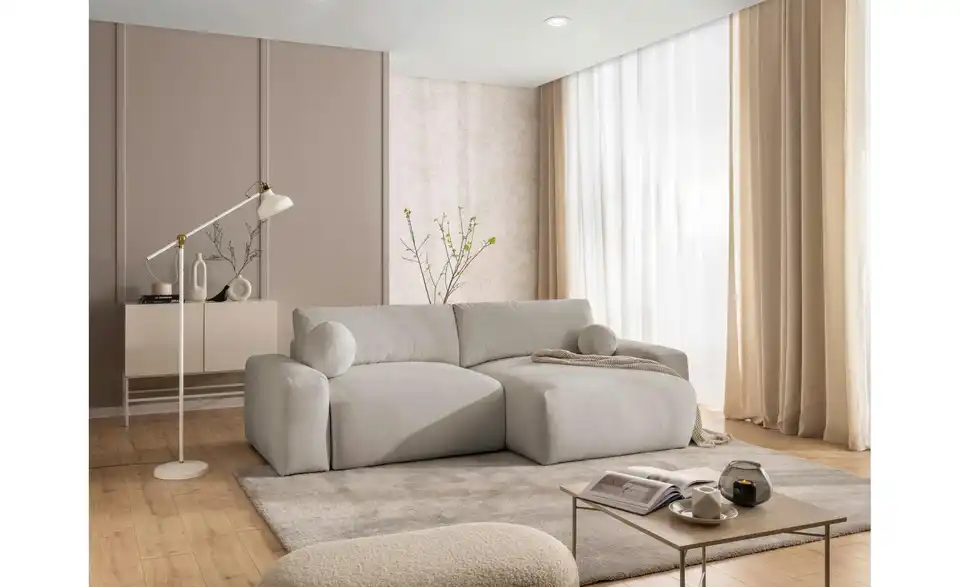 S-STYLE Ecksofa Puffy mit Schlaffunktion, in Wohnsituation