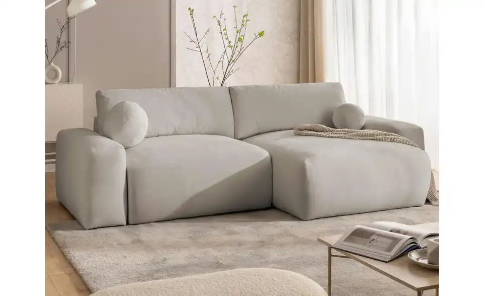 S-STYLE Ecksofa Puffy mit Schlaffunktion, in Wohnsituation