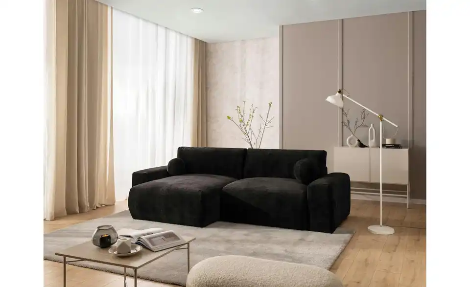 S-STYLE Ecksofa Puffy mit Schlaffunktion, in Wohnsituation