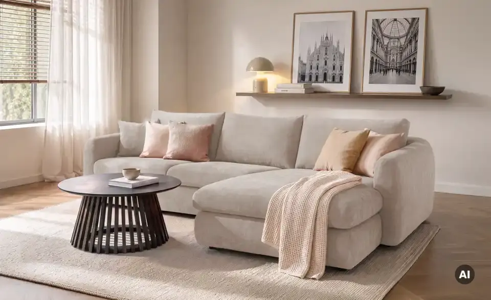 switch Ecksofa Anika, in Wohnsituation