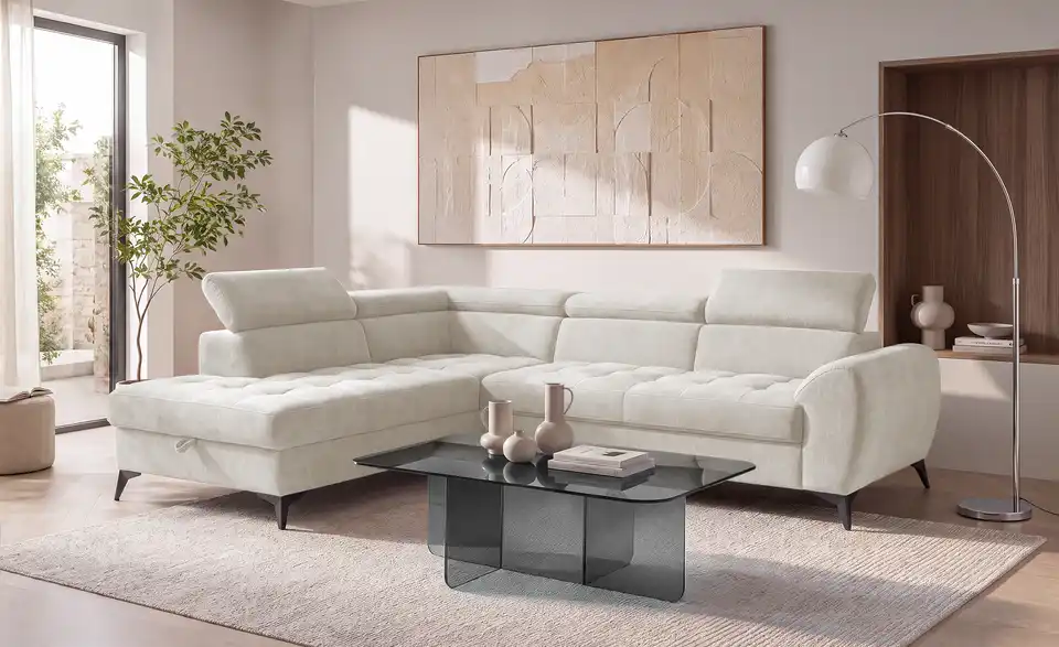 switch Ecksofa Deen mit Schlaffunktion, in Wohnsituation