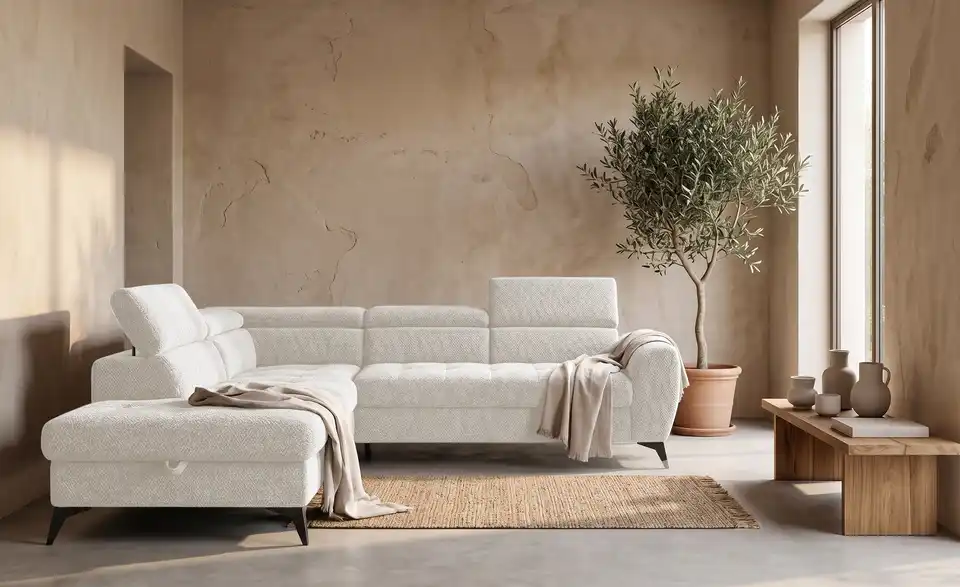 switch Ecksofa Deen mit Schlaffunktion, in Wohnsituation