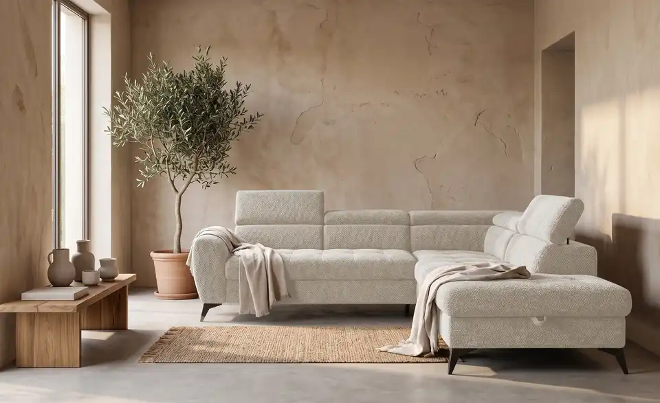 switch Ecksofa Deen mit Schlaffunktion, in Wohnsituation