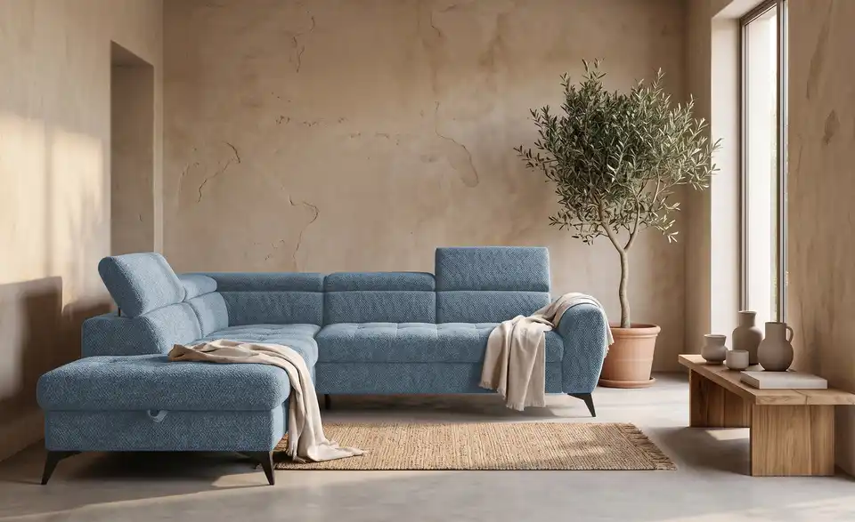 switch Ecksofa Deen mit Schlaffunktion, in Wohnsituation