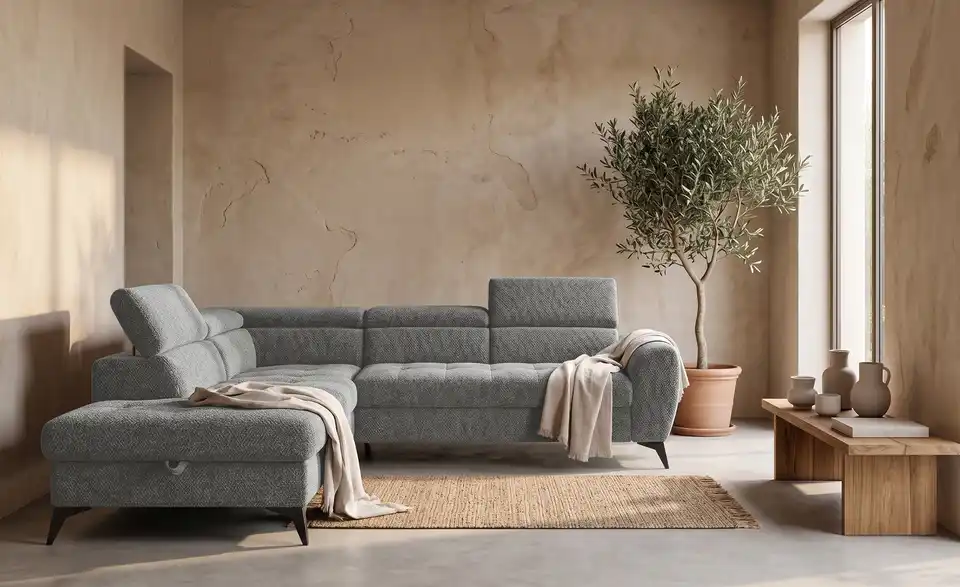 switch Ecksofa Deen mit Schlaffunktion, in Wohnsituation