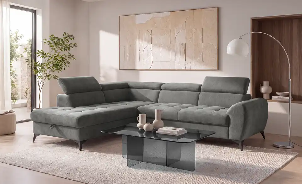 switch Ecksofa Deen mit Schlaffunktion, in Wohnsituation