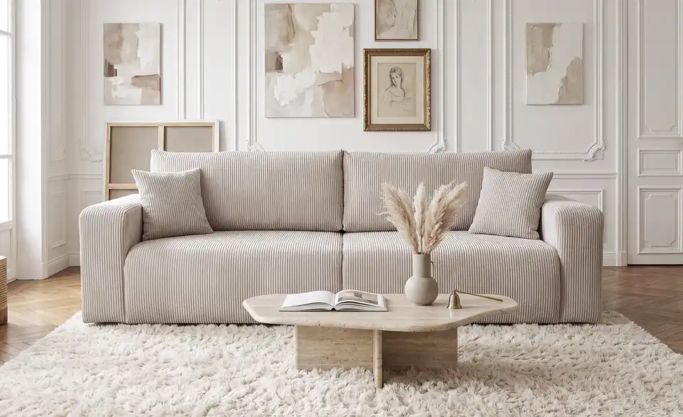 Big Sofa Henna mit Schlaffunktion, in Wohnsituation