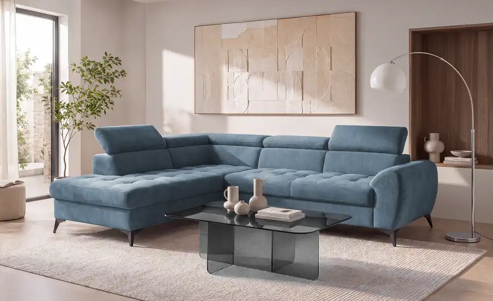 switch Ecksofa Deen mit Schlaffunktion, in Wohnsituation