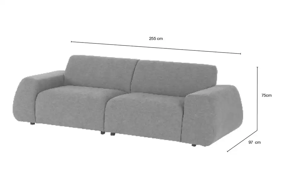 Big Sofa Alea, Bemaßung