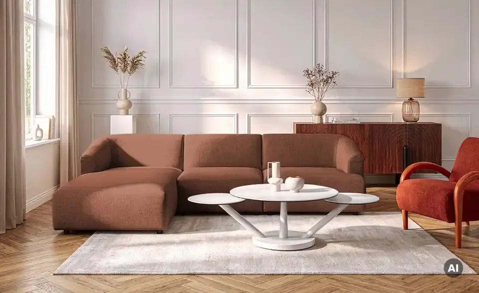 Ecksofa Farina, in Wohnsituation