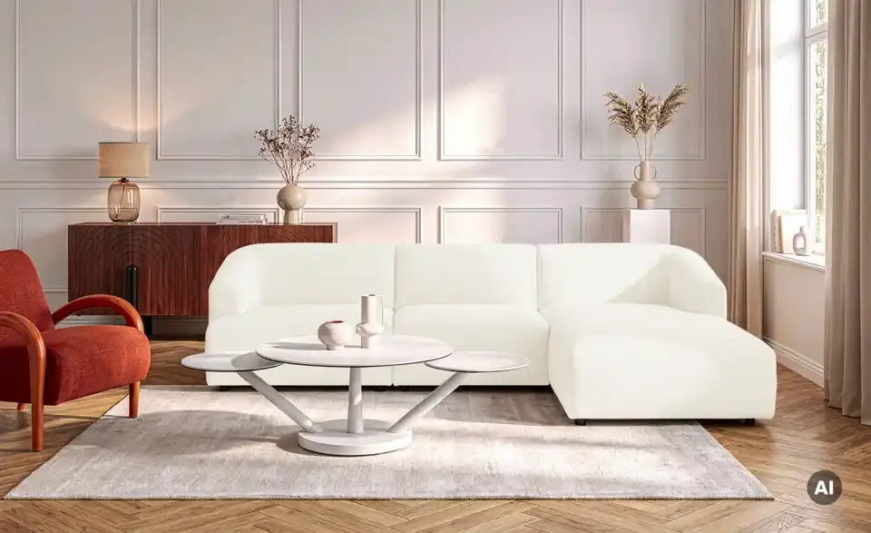 Ecksofa Farina, in Wohnsituation