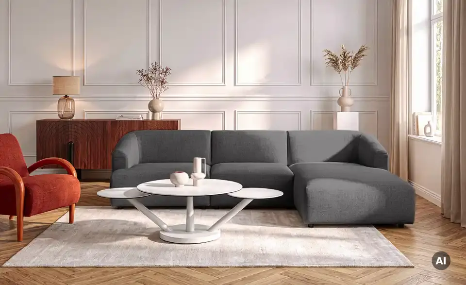 Ecksofa Farina, in Wohnsituation