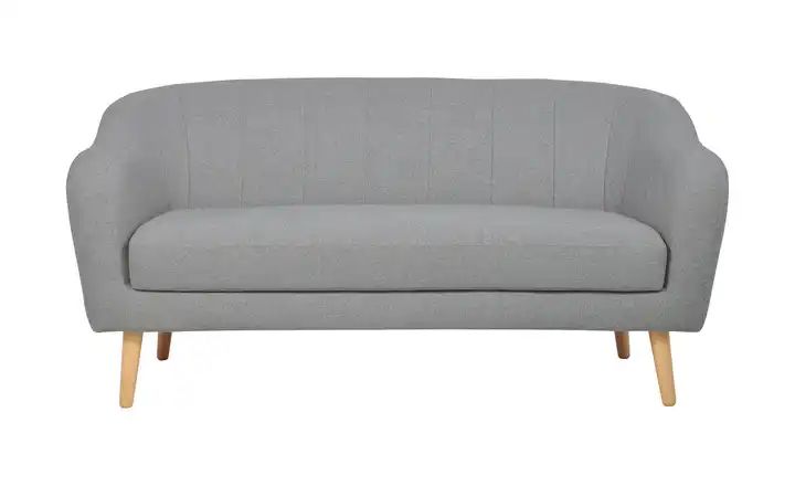 Einzelsofa | Grau, 2-Sitzer