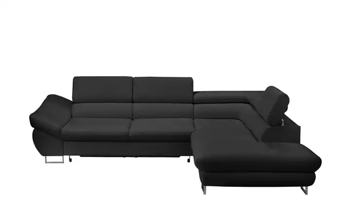 switch Ecksofa schwarz - Kunstleder Fabio