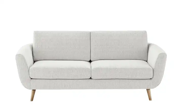 SOHO Sofa weiß - Webstoff Smilla 