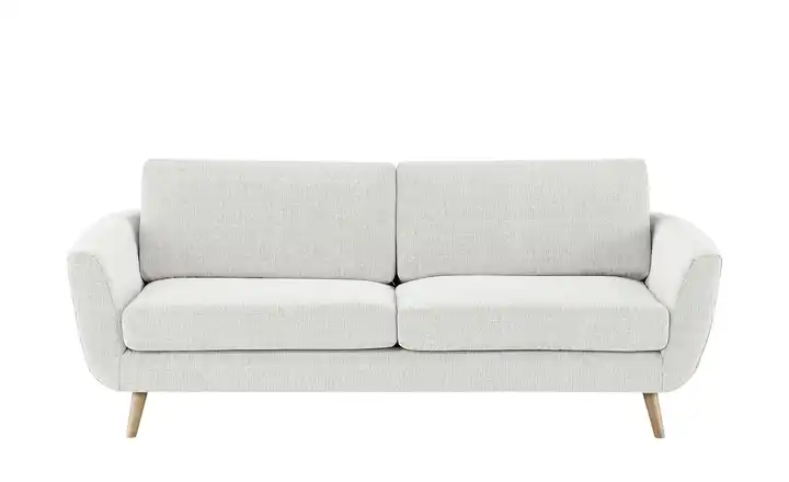 SOHO Sofa weiß - Webstoff Smilla 