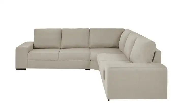  Ecksofa grau-braun - Webstoff Renée