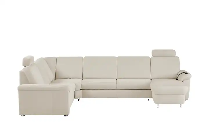 meinSofa Wohnlandschaft creme - Mikrofaser Rita