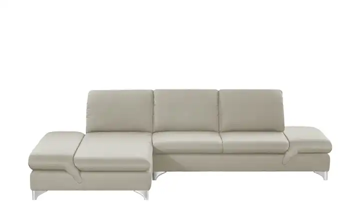 W.SCHILLIG Ecksofa creme - Webstoff Saraa