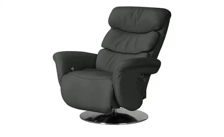 himolla Leder-Relaxsessel schwarz - Leder 7628