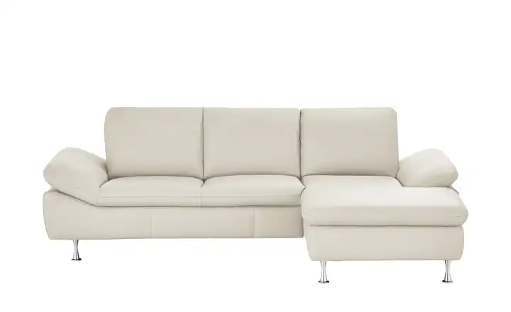 smart Ecksofa creme - Leder Omega