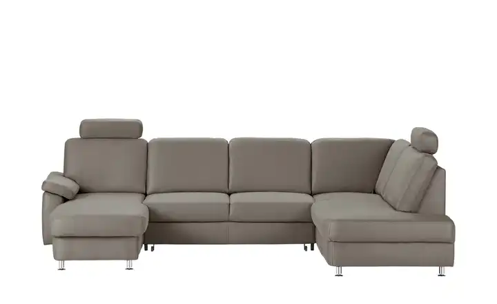 meinSofa Wohnlandschaft grau - Mikrofaser Oliver-S