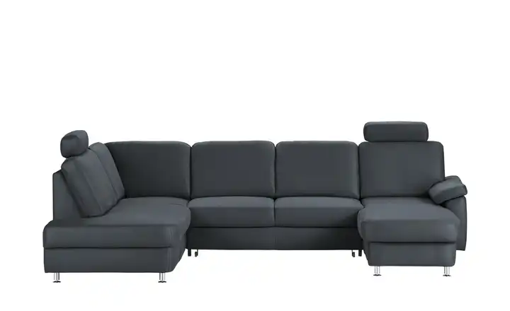 meinSofa Wohnlandschaft blau - Mikrofaser Oliver-S