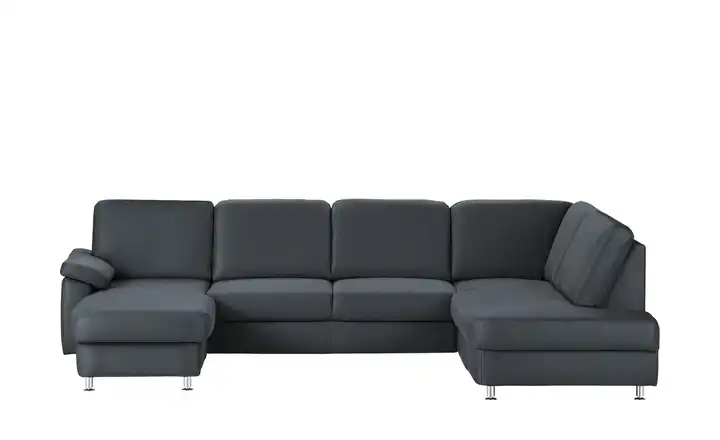 meinSofa Wohnlandschaft blau - Mikrofaser Oliver-S