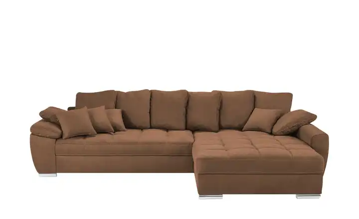  Ecksofa braun - Mikrofaser Farina