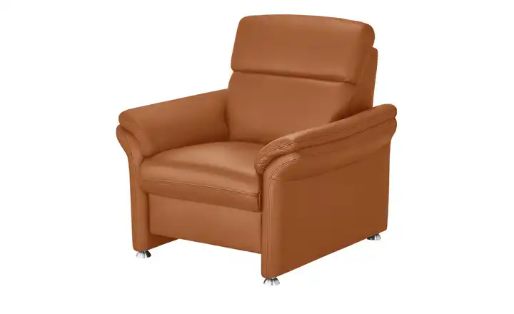 meinSofa Ledersessel orange - Leder Manon